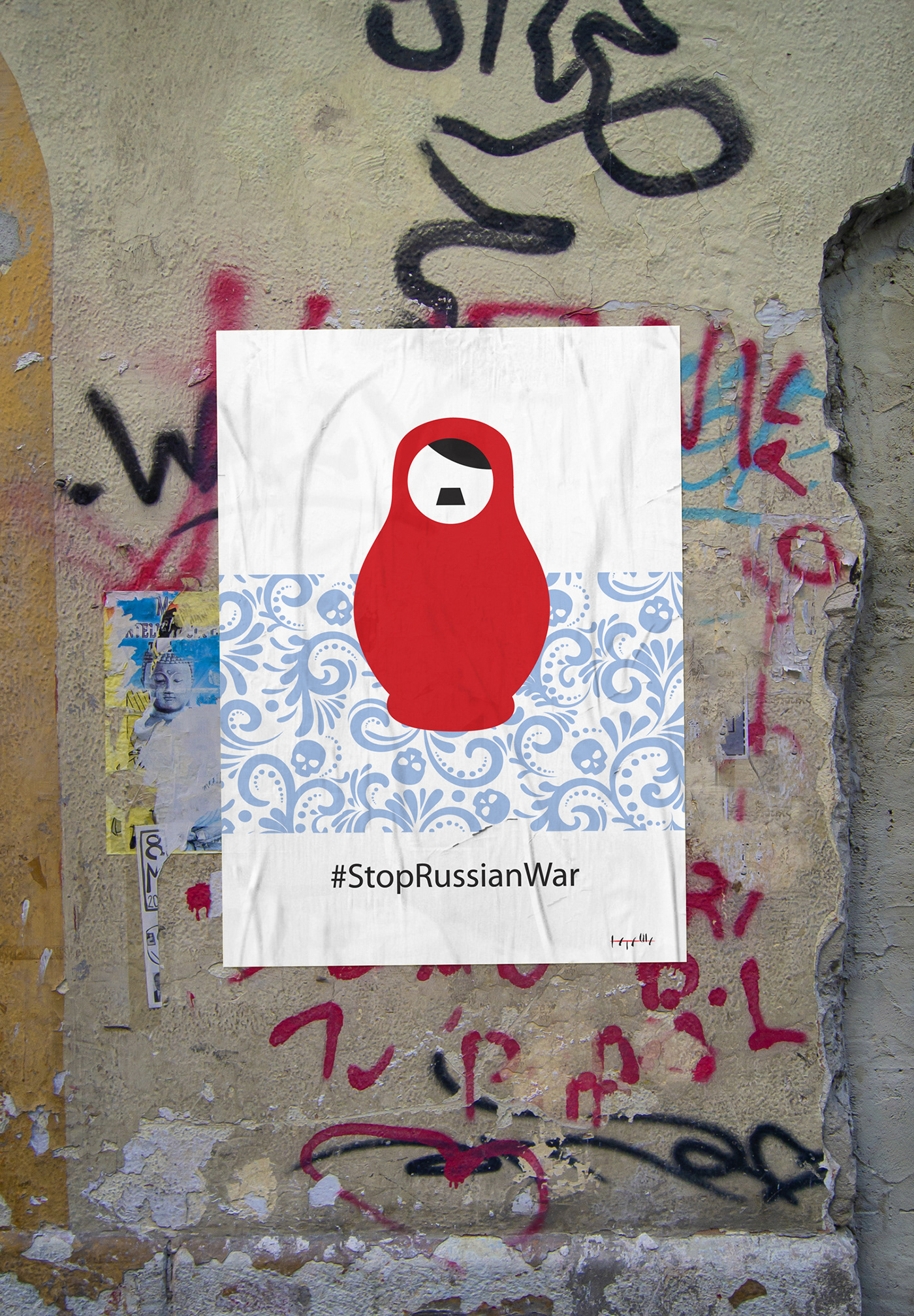 #Design #designer #Kyiv #pereverzievadesign #StandWithUkraine #StopRussianWar #STOPWAR #Ukraine artwork poster