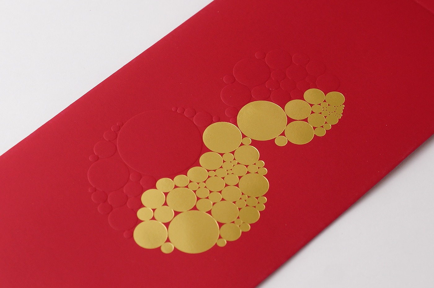 chinese new year Red Packet Ang Pow cny hotstamping Blind Emboss minimal