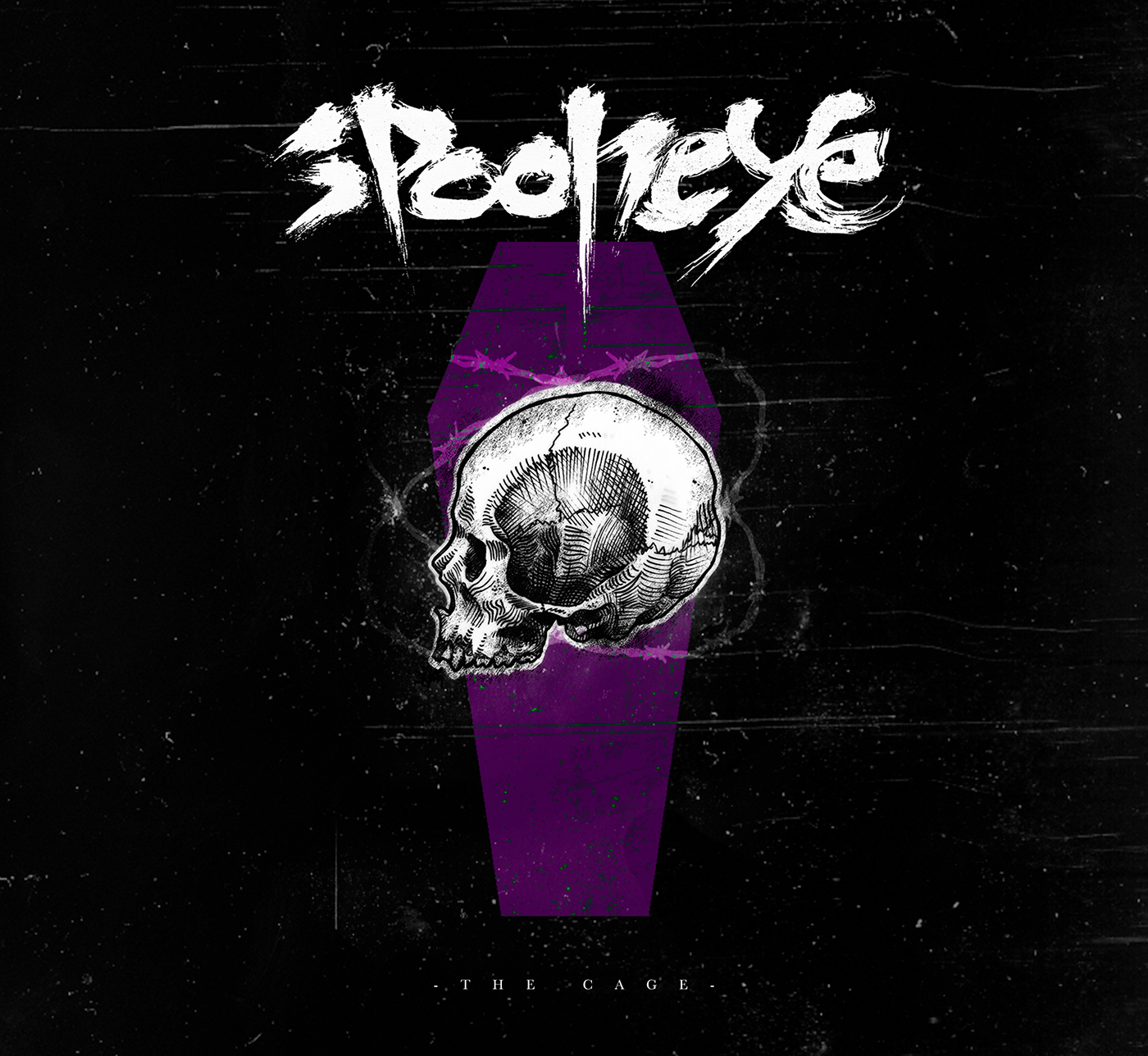 spooneye spoon eye metal Deftones skull engraved cage music artwork