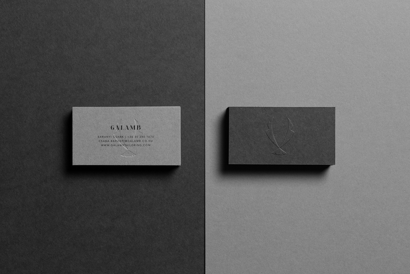 logo tailoring identity luxury elegant monochrome business card box Fashion  Packaging
