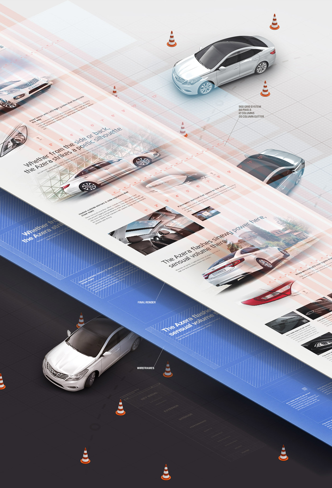 worldwide showroom ux/ui design guide Image Retouching Case Study Webdesign product Hyundai Motor Vehicle Inforgraphic