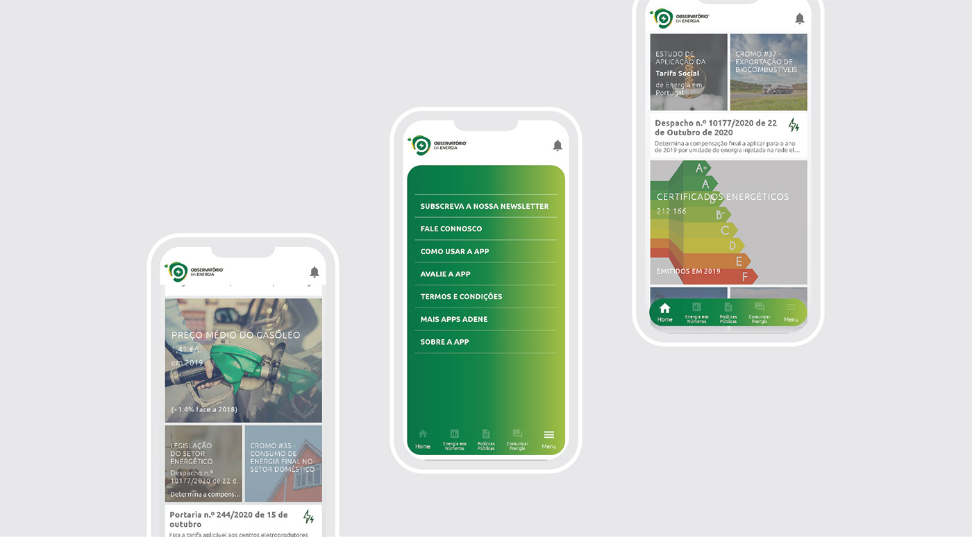 app Charts energy filters green informative app Mobile app share statistics Sustainability