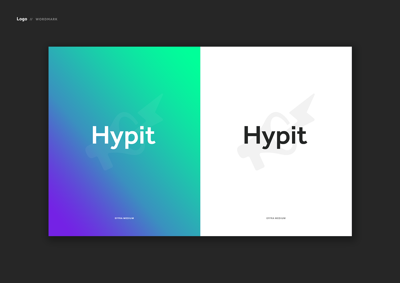 hypit app brand identity gradient logo colour