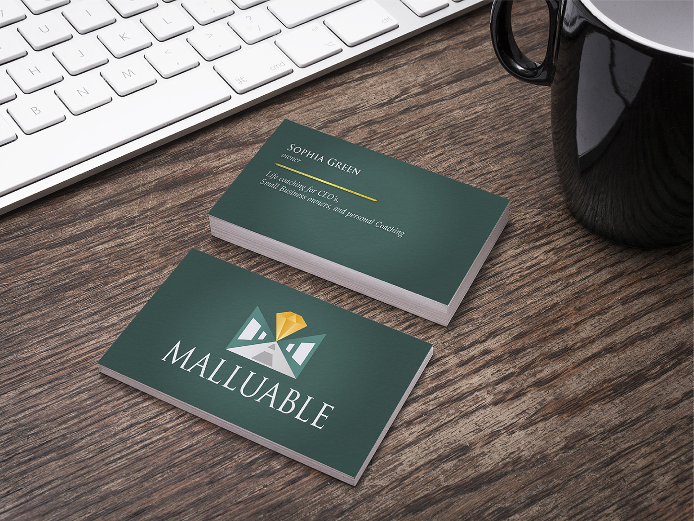 malluable - Business Card Mockup