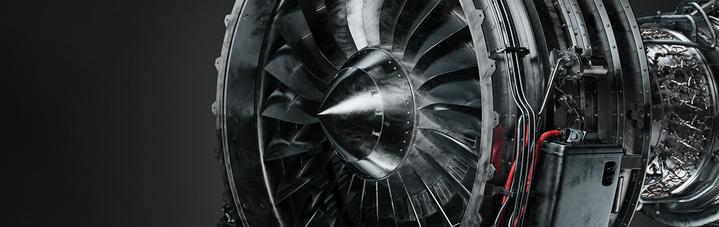 3D Aircraft CGI engine Engineering  lighting metal plane Turbine turbofan