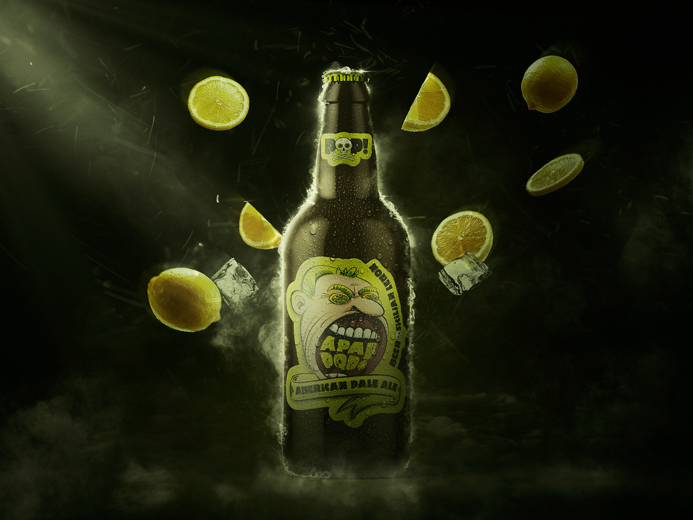 beer beer label craft Label lemon packaging design photoshop postproduction product retouch