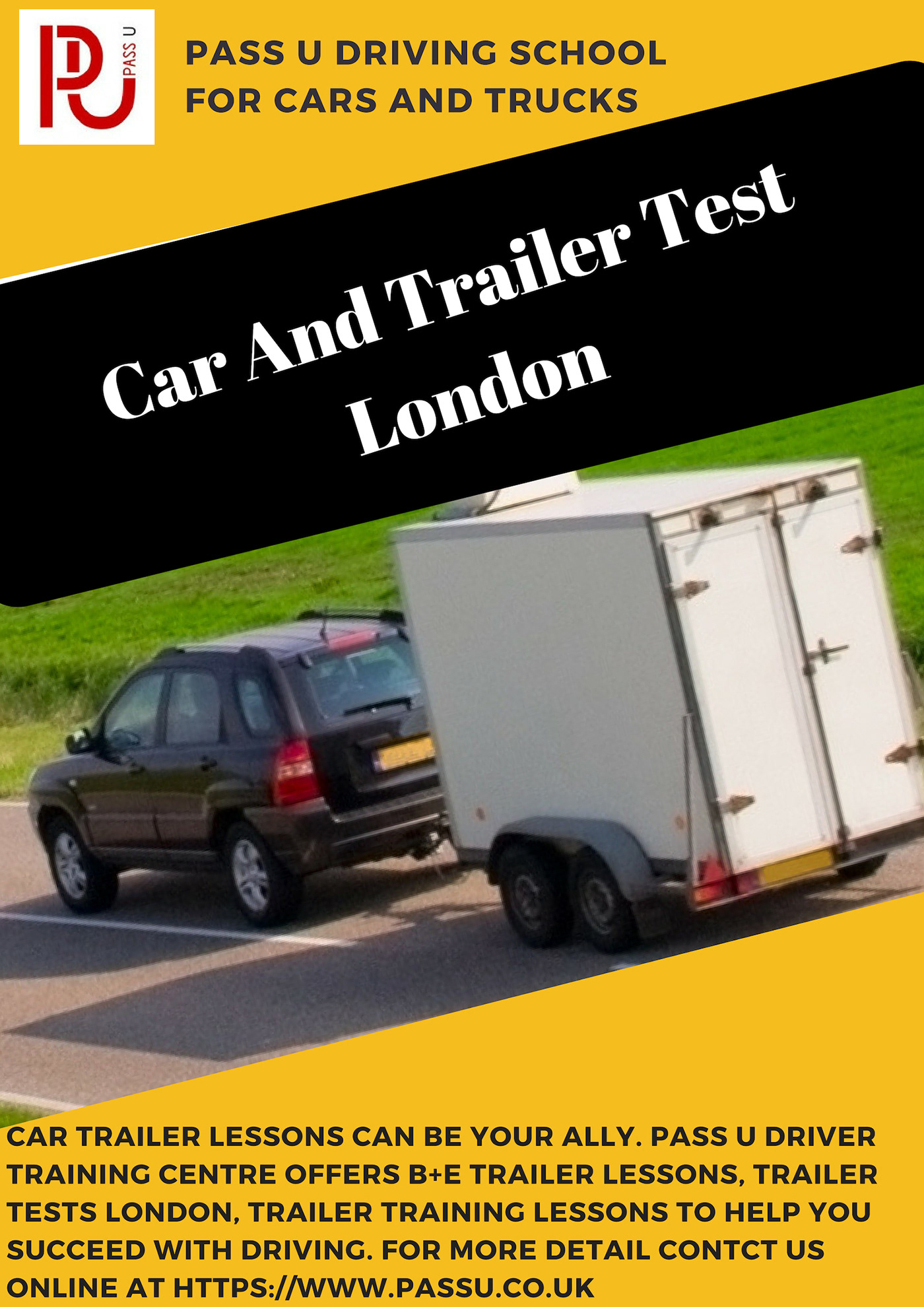 Trailer Test London car and trailer Car Trailer Training Trailer Towing Course