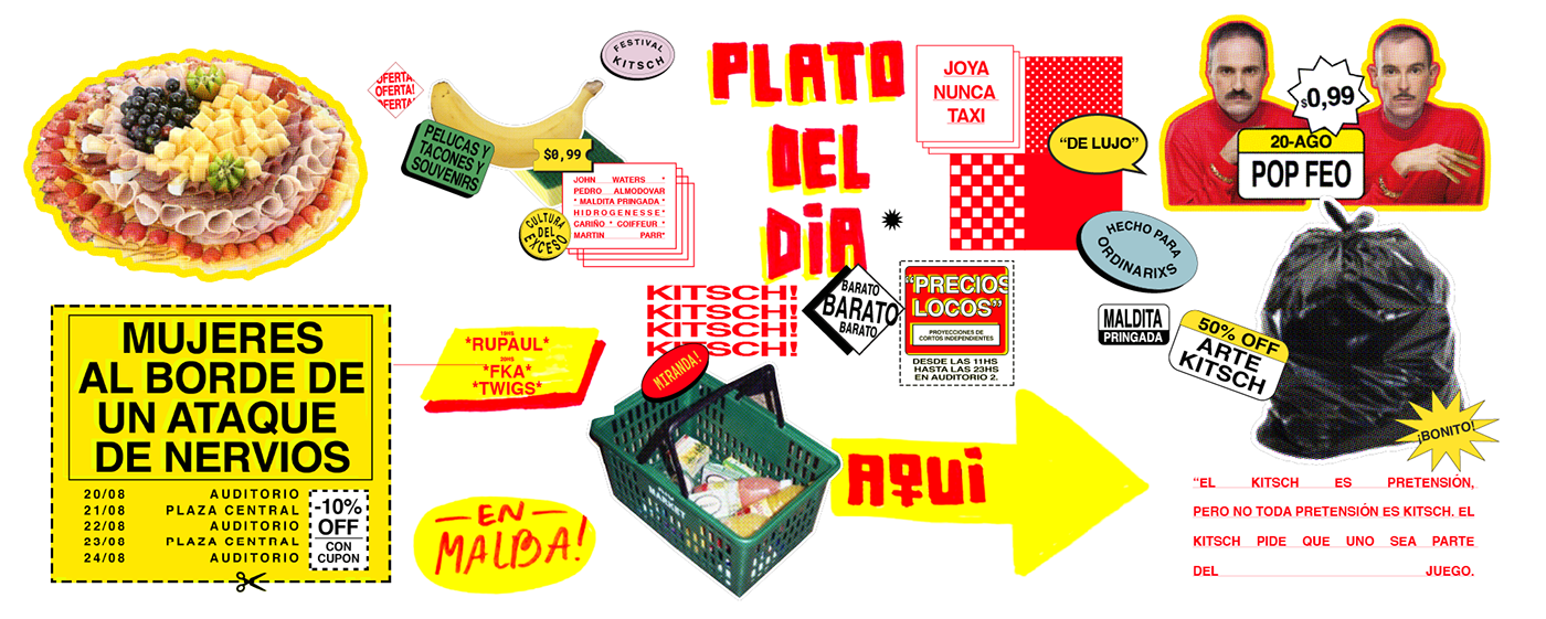 brand branding  diseño fadu festival Gabriele identity kitsch malba typography  