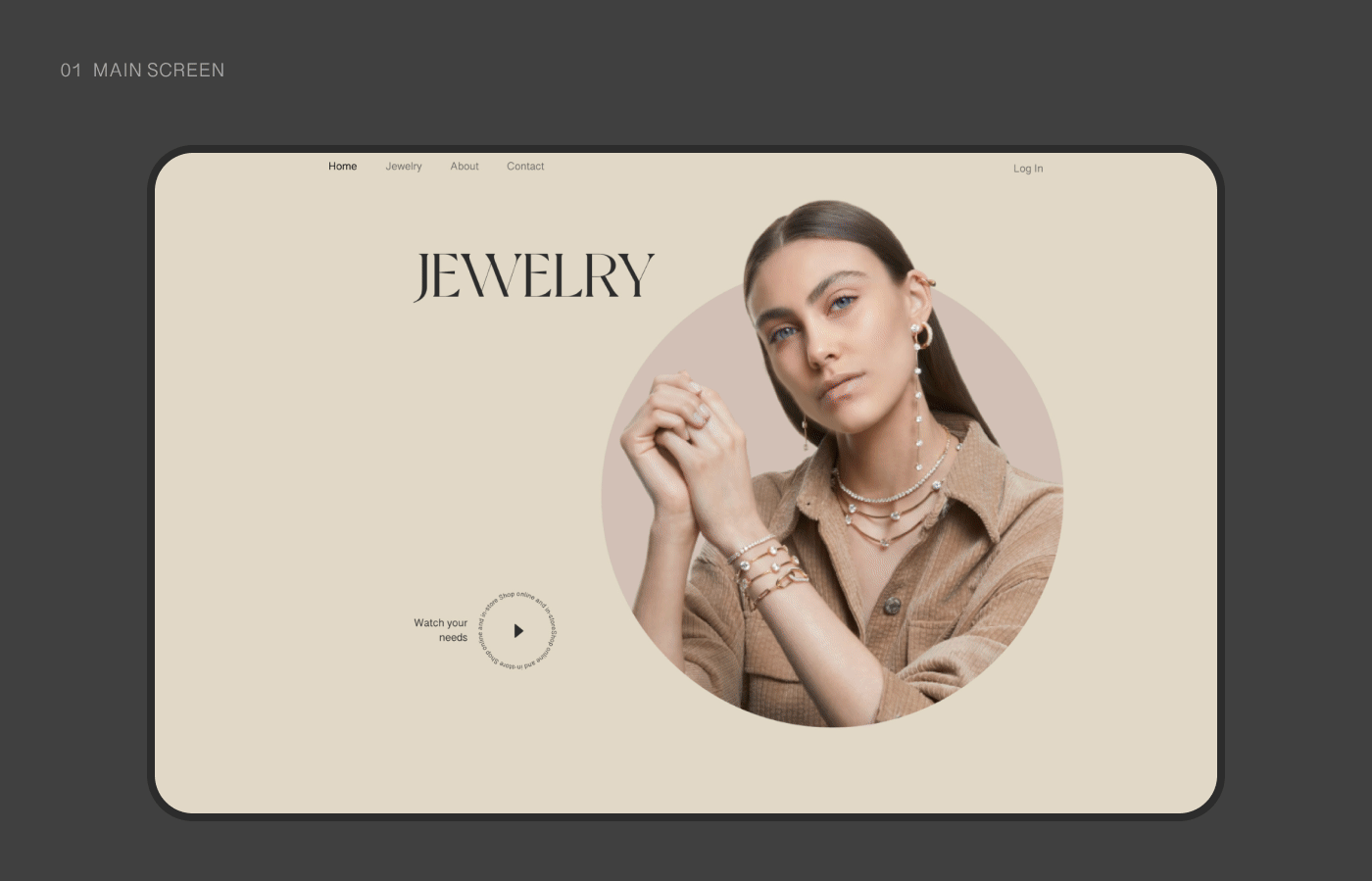 Fashion  Jewellery jewelry landing page mobile design online store store UI ux Web Design 