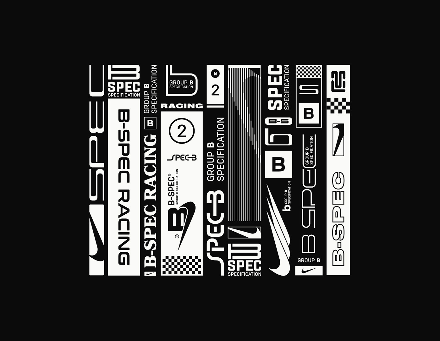 Adobe Portfolio Nike bspec logo logotypes Clothing hoodie Swoosh streetwear #wear #bao