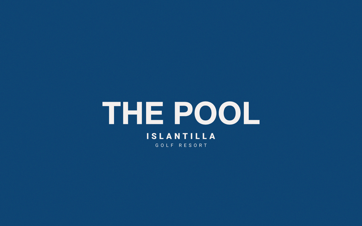 blue brand branding  hotel identity Pool