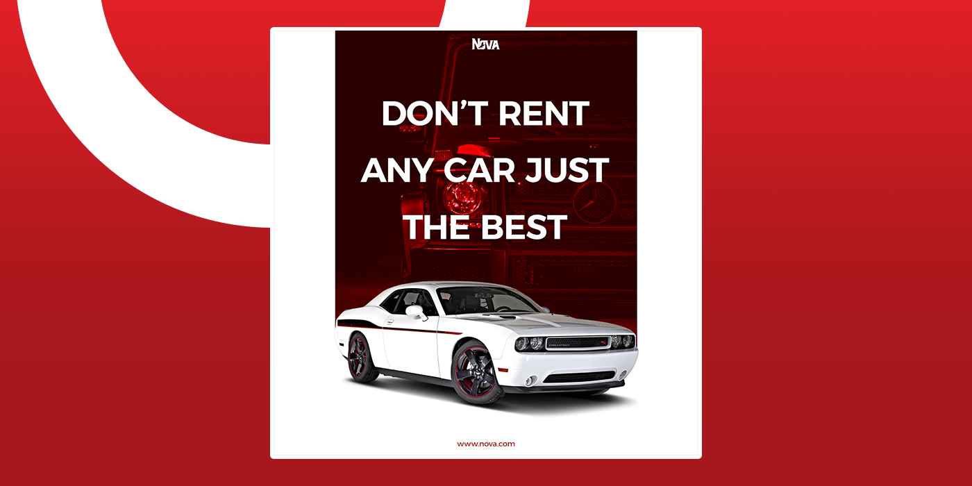 Rent rent a car automotive   car hire hiring Socialmedia ads Social media post Advertising 