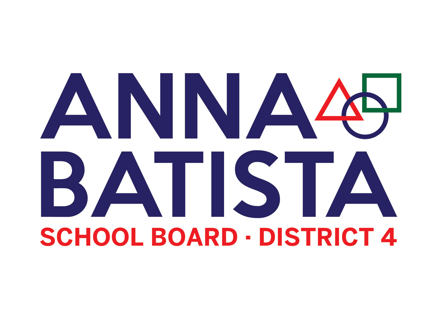 Anna Batista school board Logo Design Pittsburgh public schools circle triangle square mayor peduto lawn sign