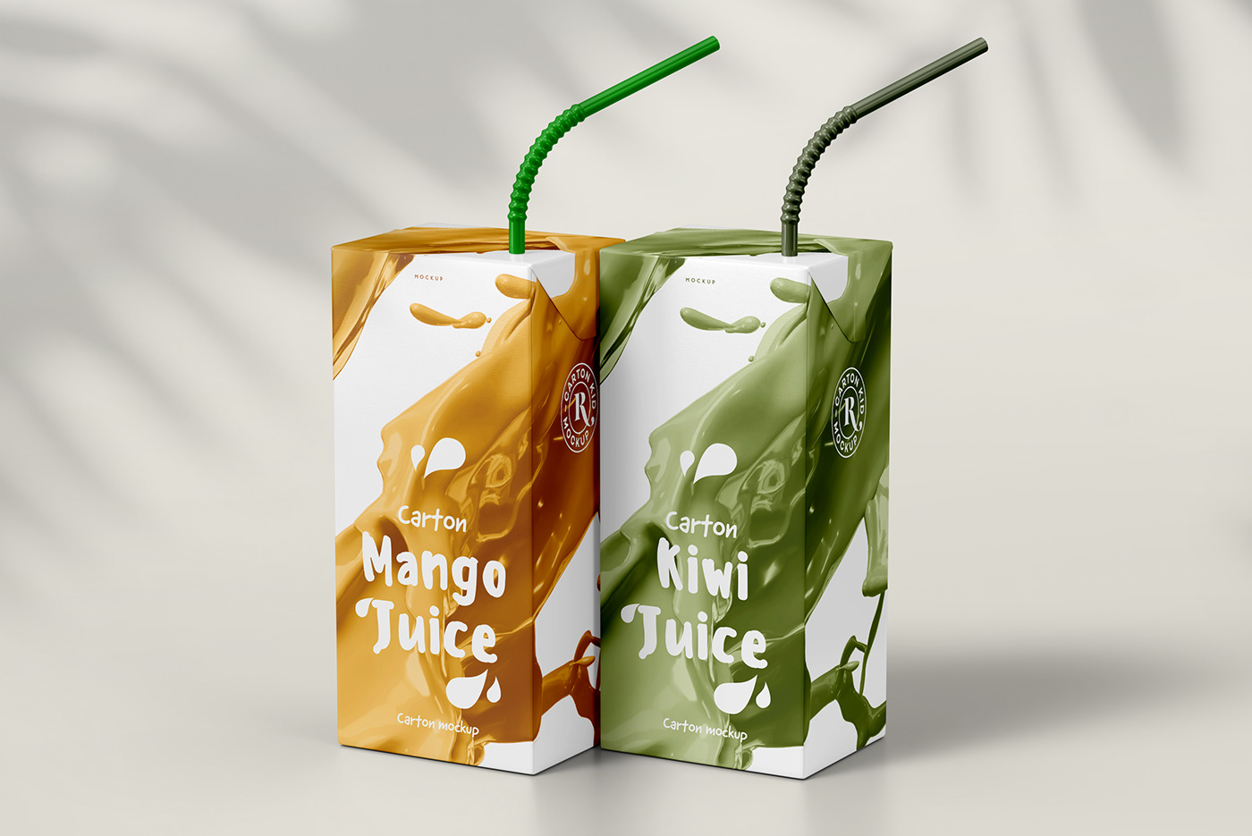 box graphic juice Mockup package packaging design photoshop template visual identity