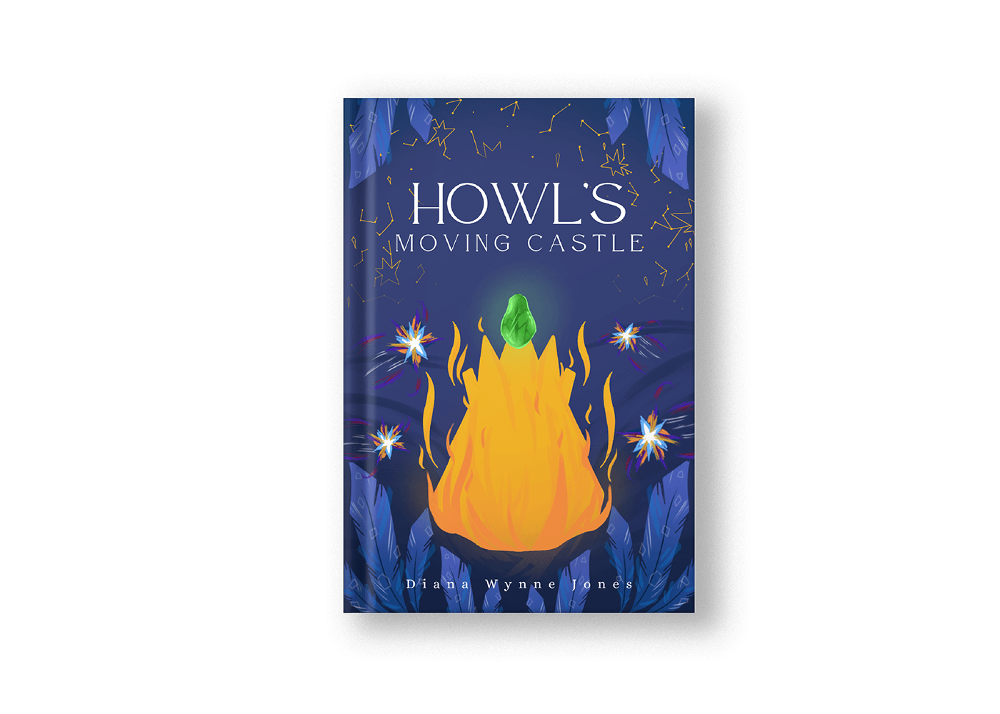 book cover book design book cover design Graphic Designer howl's moving castle Studio Ghibli