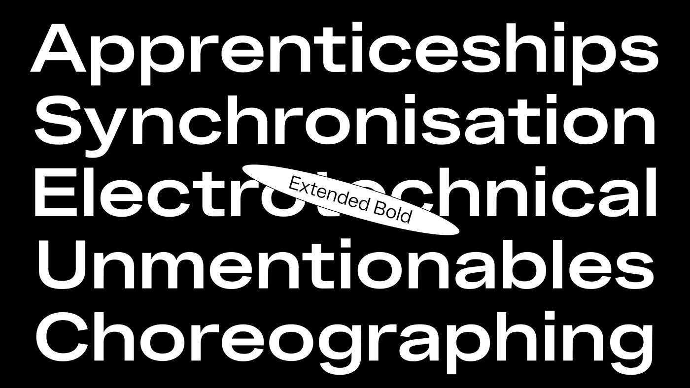 Compressed condensed custom font Expanded EXTENDED font sans serif typedesign Typeface Variable Font