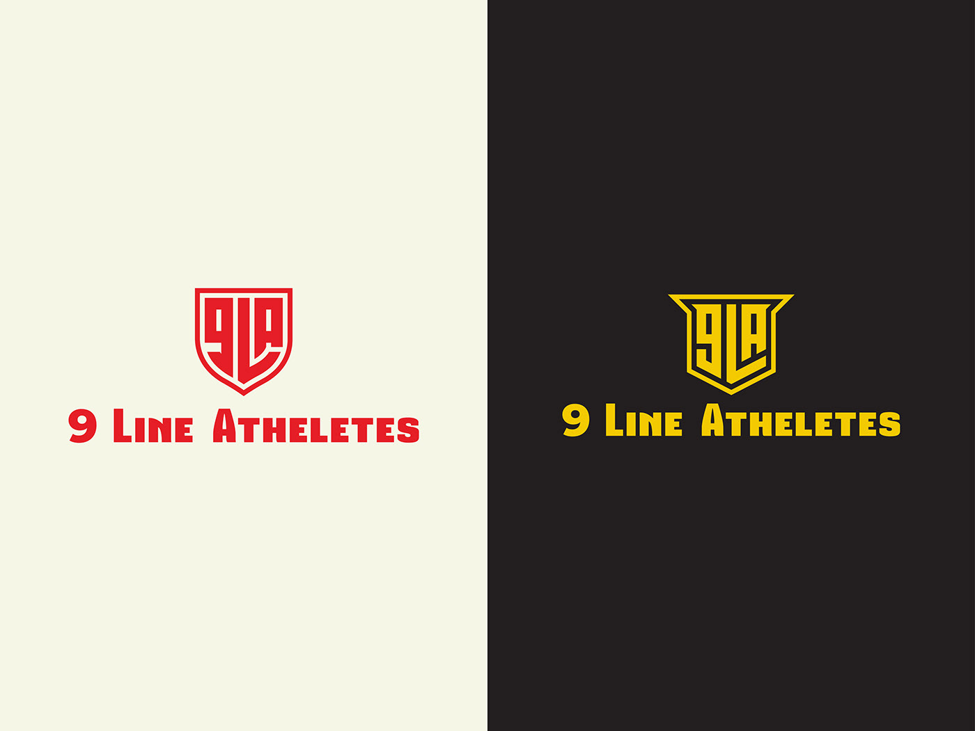 A letter logo atheletes Athletes logo fitness logo gym logo l letter logo monogram New logo Number 9 number logo