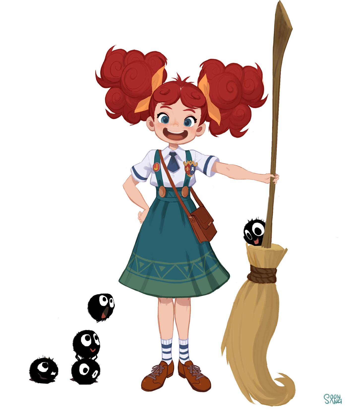 characters little witch pretty girl