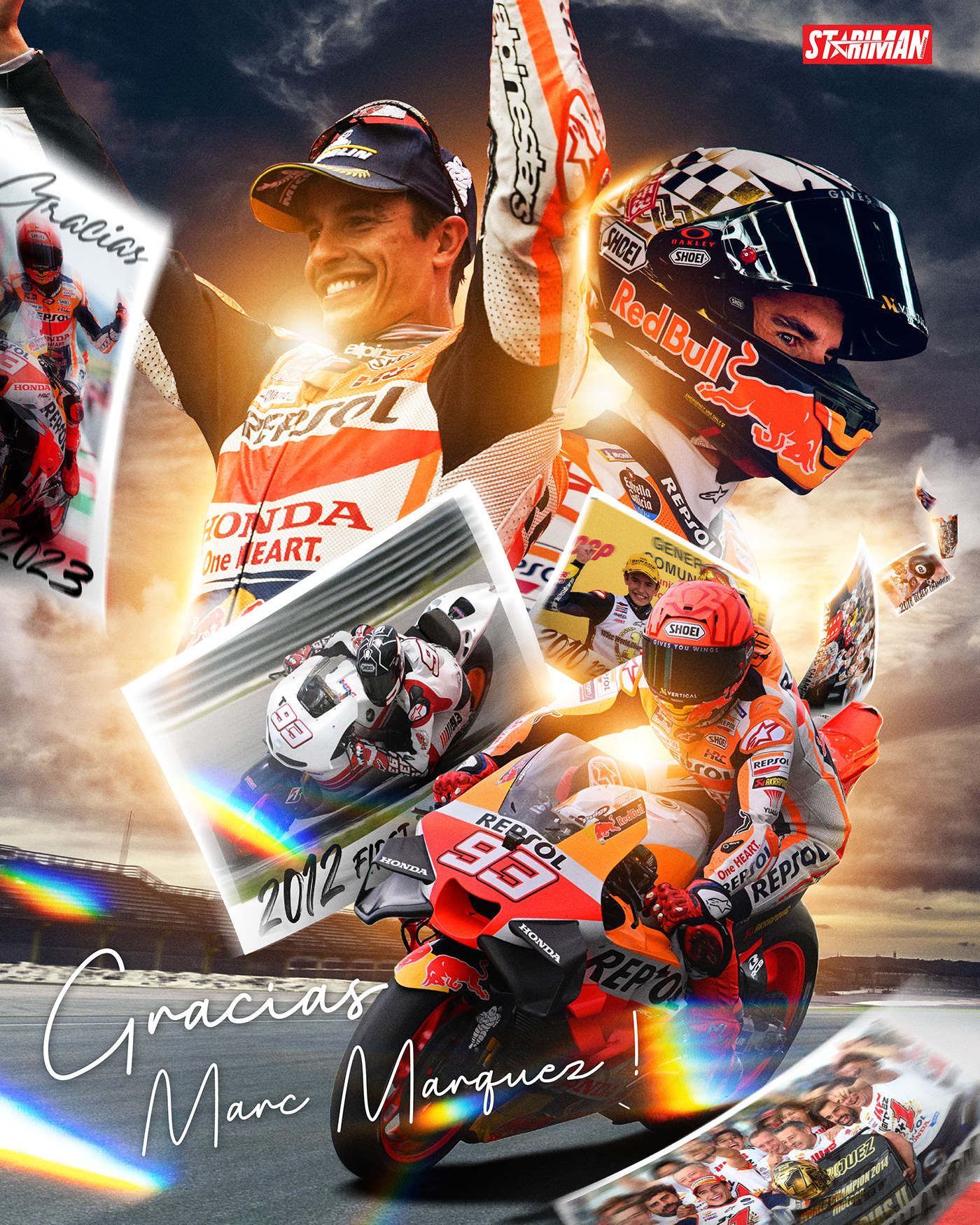 Motorsport motogp Racing race poster Graphic Designer photoshop ILLUSTRATION  Social media post f1