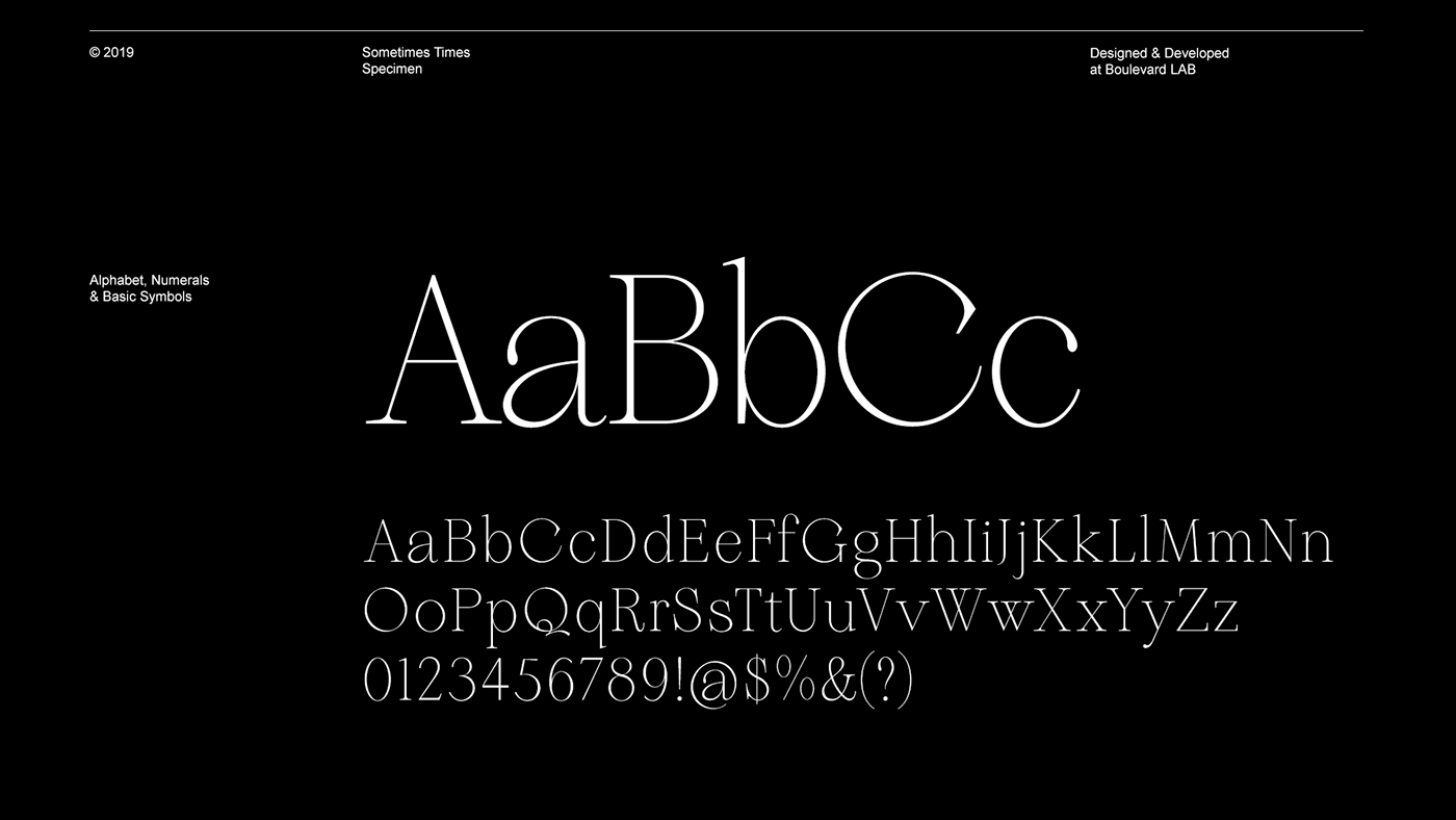 Boulevard LAB typography   Typeface serif font lettering type design