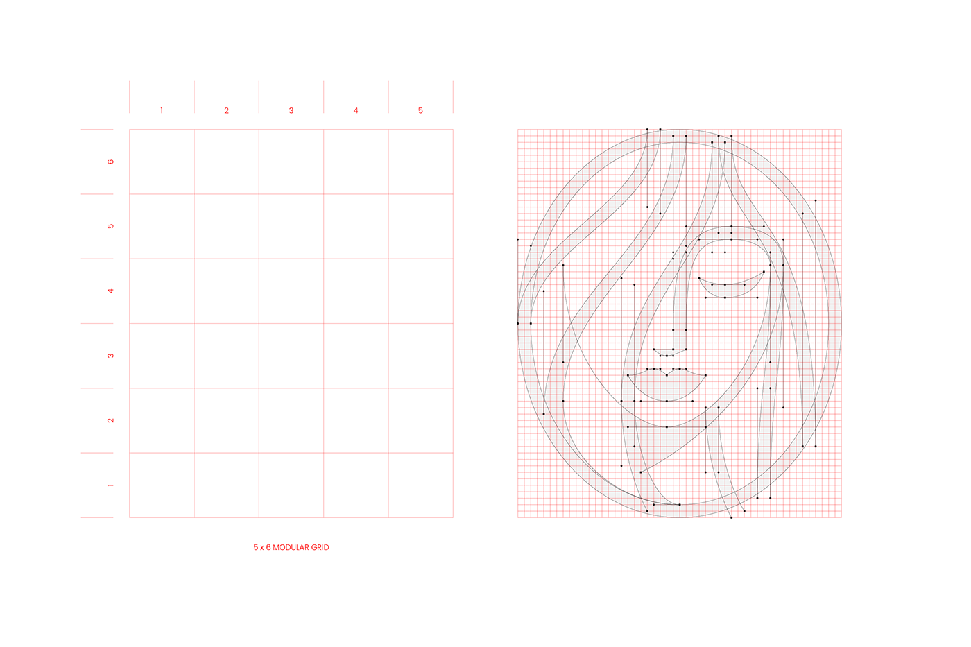 beauty grids logo Logotype woman brand identity branding  guidelines symbol Minimalism