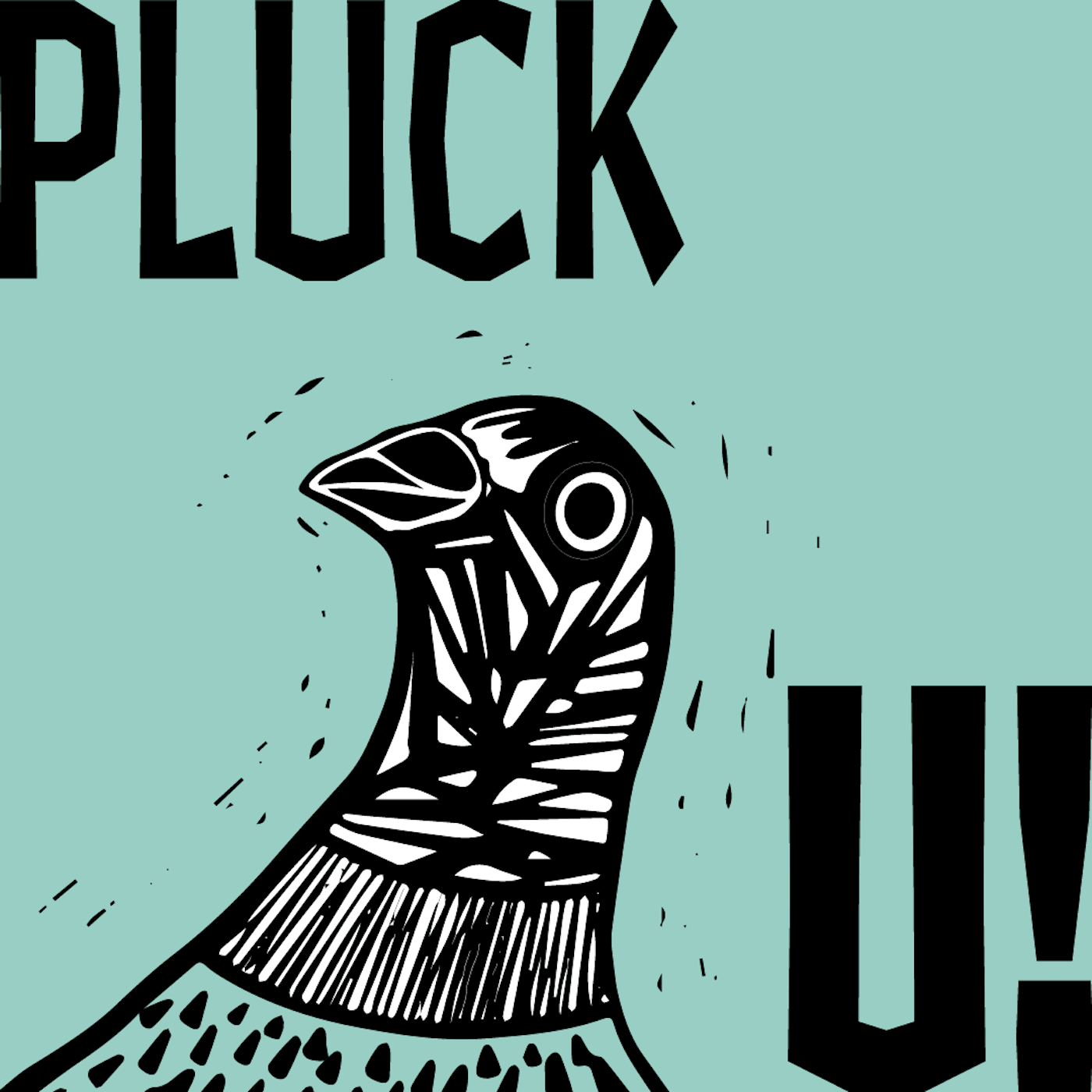 animation  funny graphic design  ILLUSTRATION  linocut pidgeon sticker