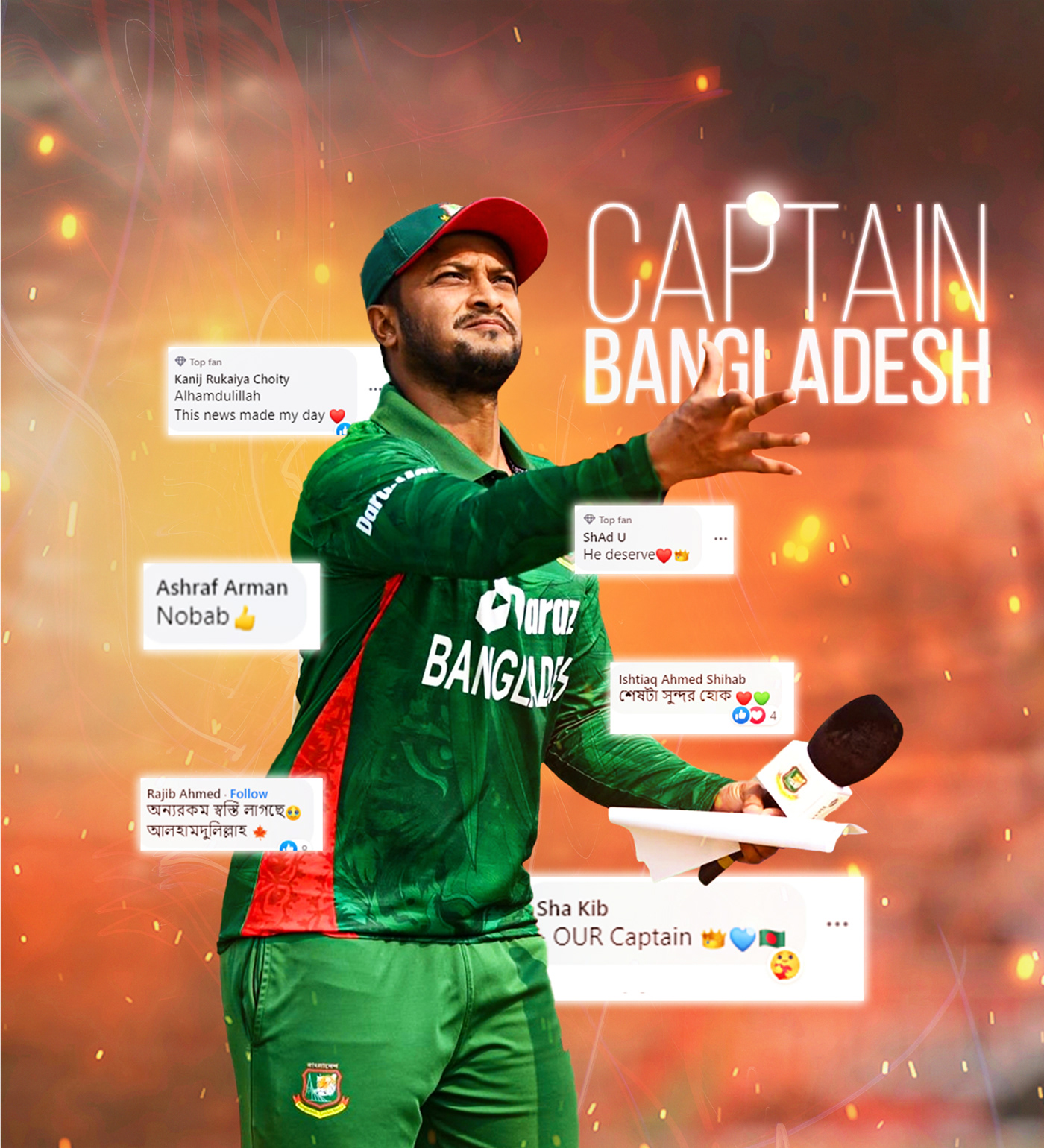 cricket poster Poster Design cricket banner Shakib Al Hasan social media poster sports poster sports flyer Sports Design web poster