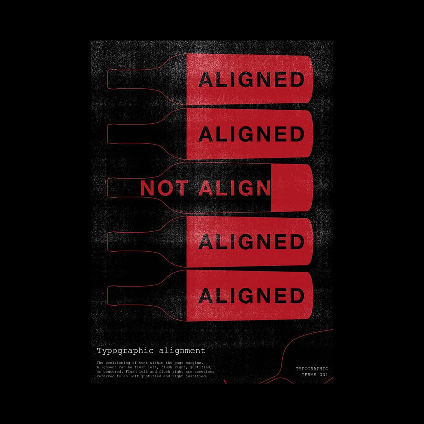 poster typography   sans type typographic graphic red geometry letter ILLUSTRATION 