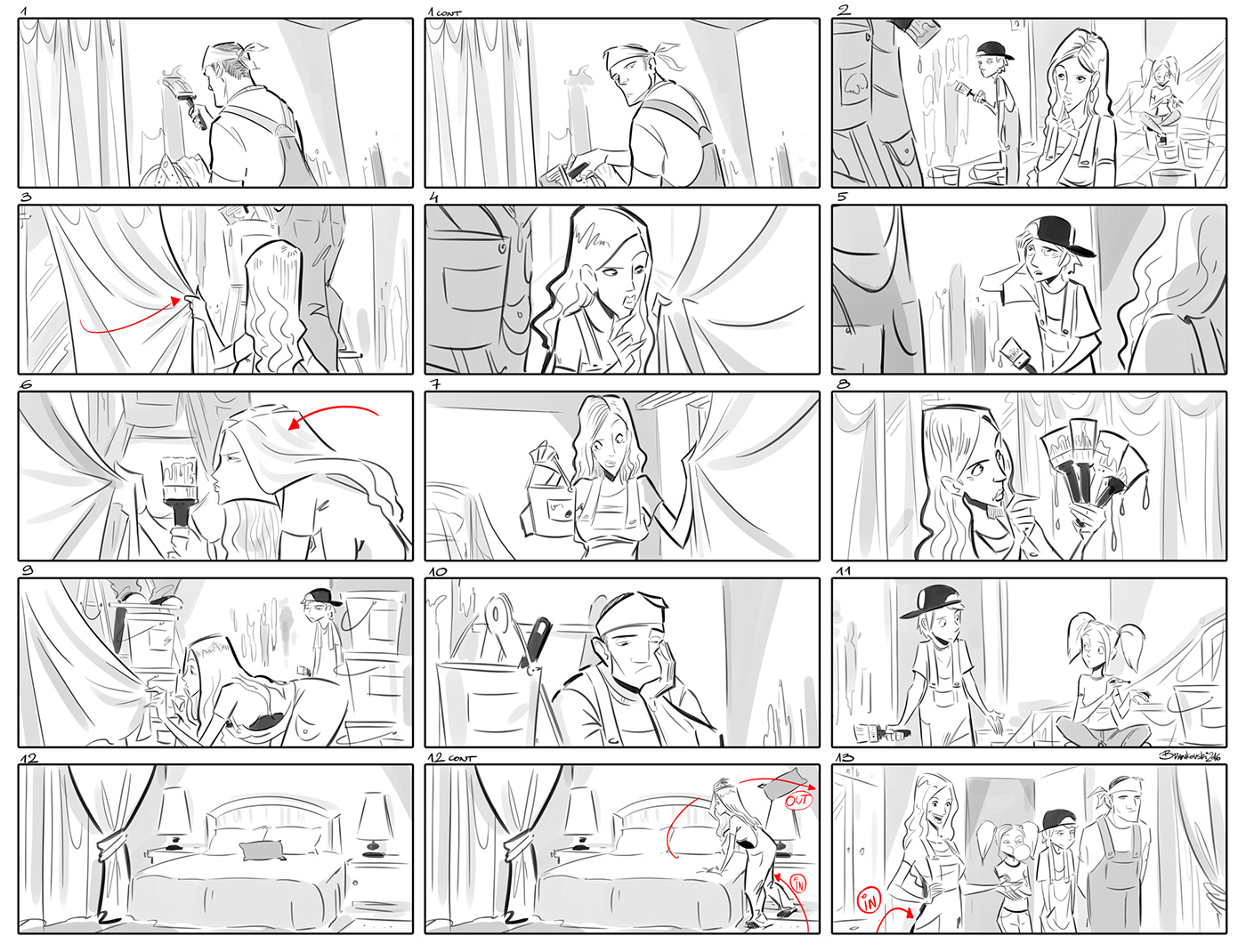 ad commercial Shootingboard storyboard tvc