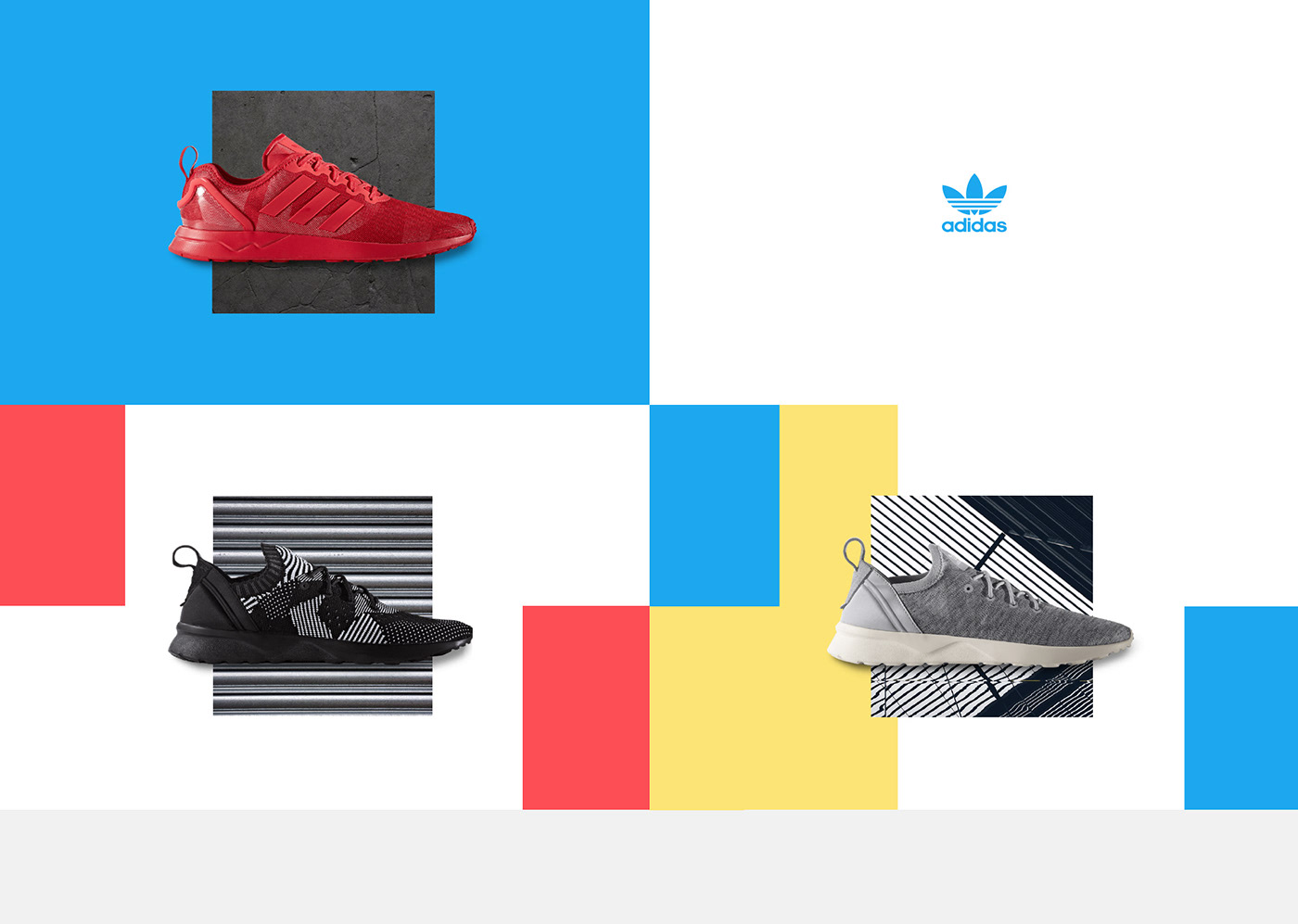 adidas e-commerce shoes UI ux digital interactive Interface color Shopping