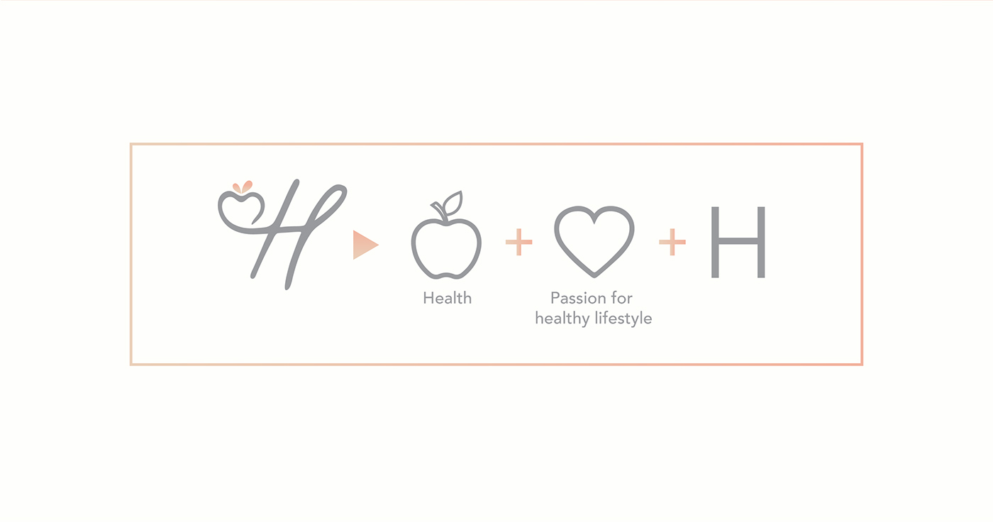 healthy lifestyle Logo Design Health Coach handwriting Business card design nutrition branding 