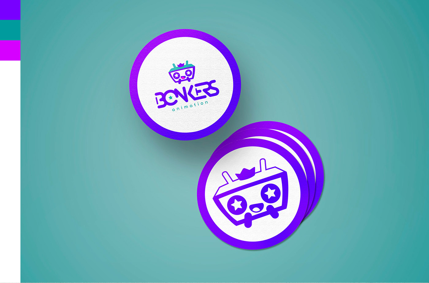 animation  bonkers brand branding  graphic design  logo brand identity design Logo Design visual identity