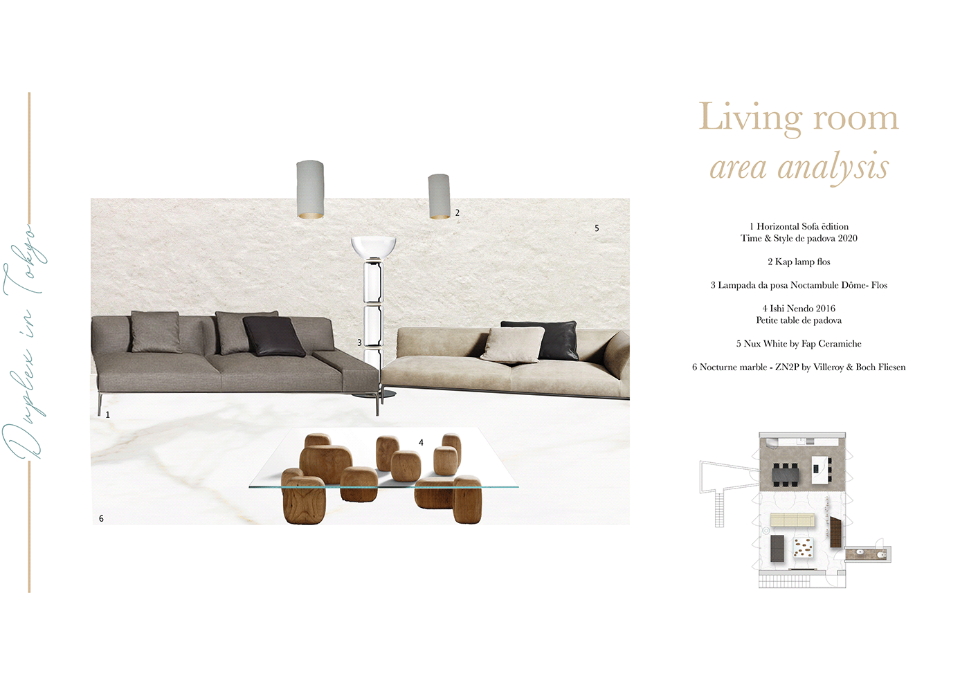 AutoCAD collage furniture InDesign Interior interior design  visualization