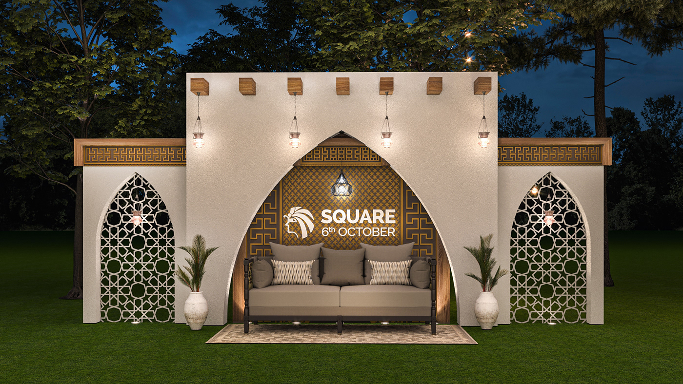 Event 3D design ramadan 3ds max Outdoor islamic