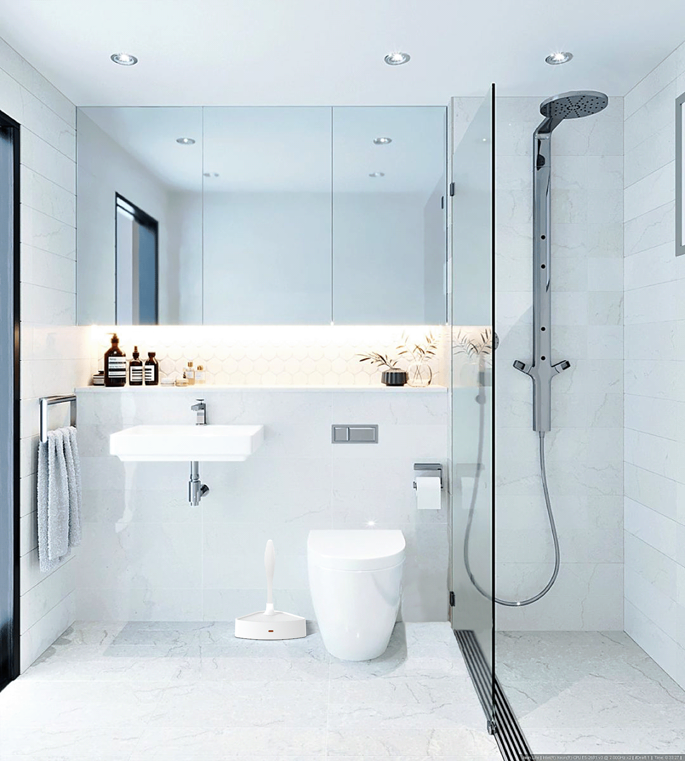 bathroom product design  Product innovation toilet brush