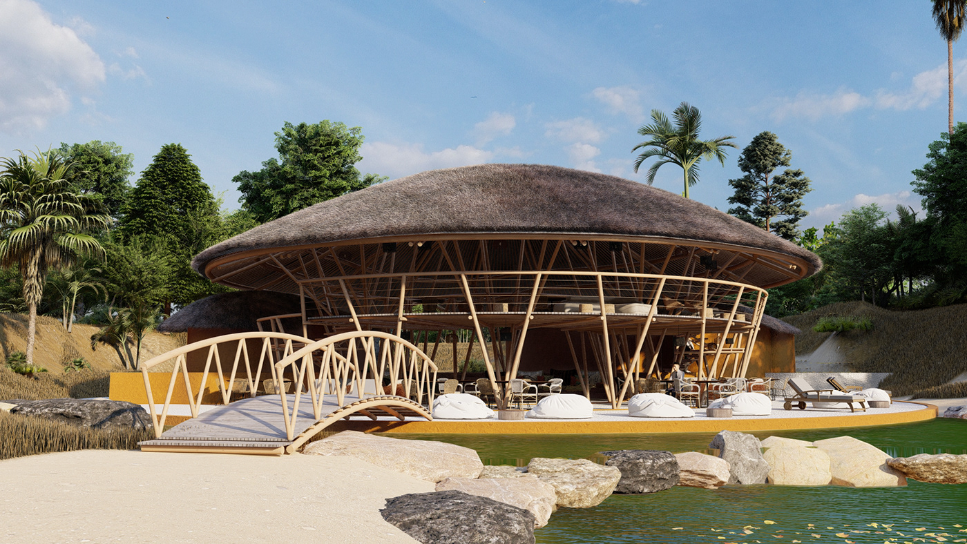 3D architecture Gambia interior design  Render visualization