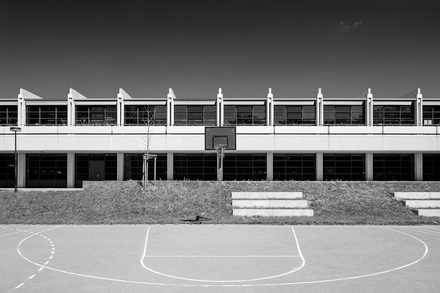 functionalism form follows function bauhaus Architecture Photography arne jacobsen Christianeum black & white buildings Brutalism brutalismus