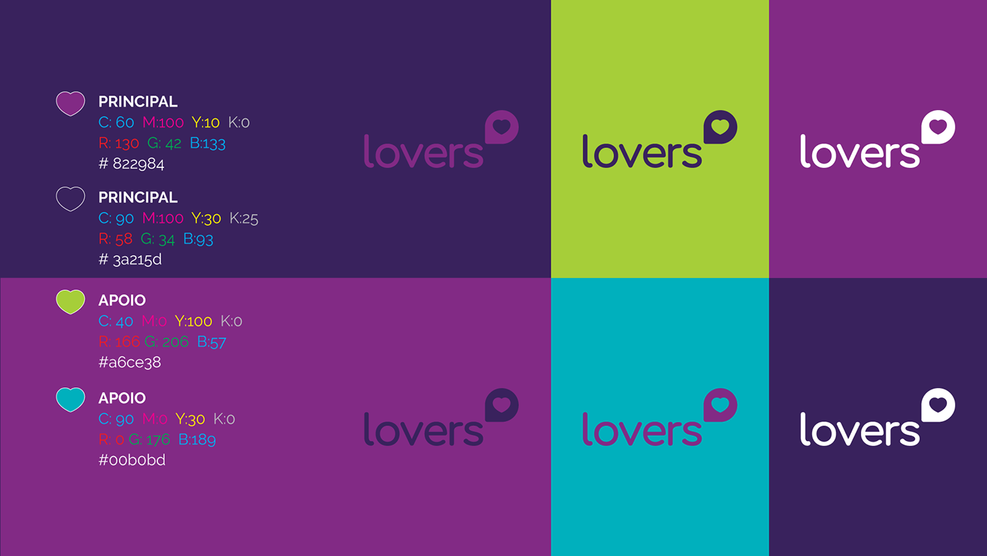 branding  logo logofolio Lovers manual marca NSC Socialmedia stickers joinville