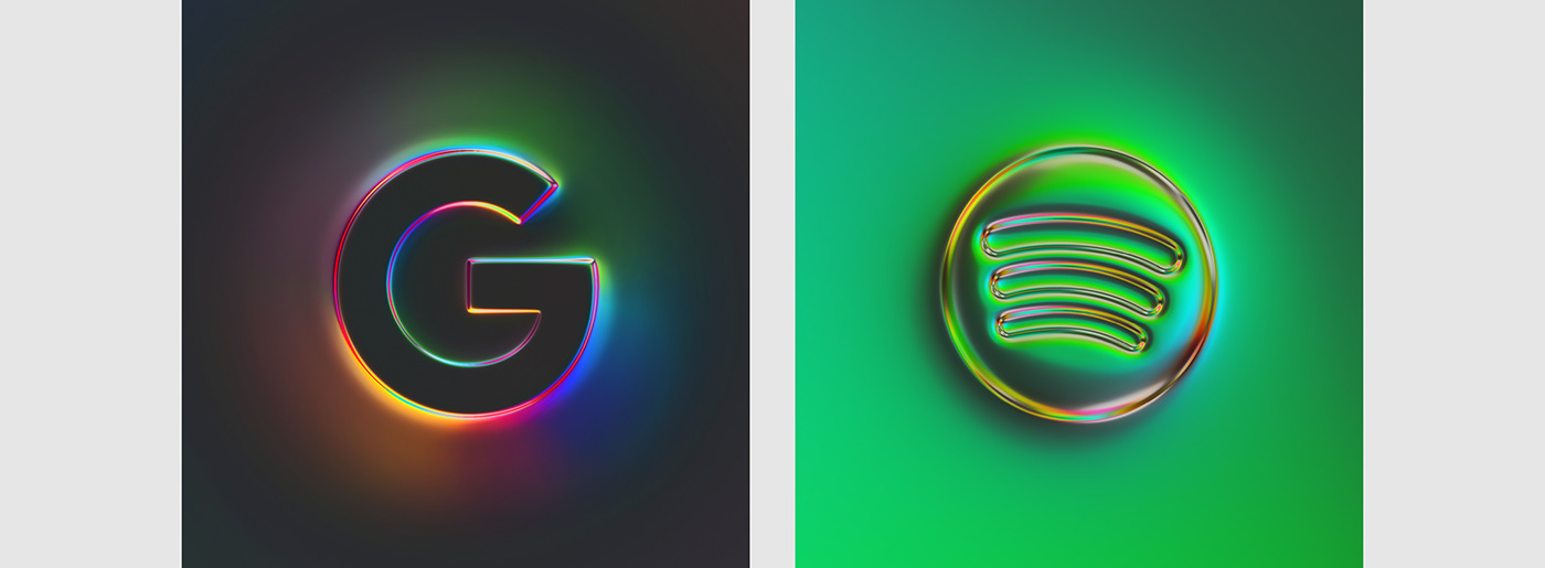 brand branding  chroma chrome Chrome Type logo logo type metallic neon Rebrand