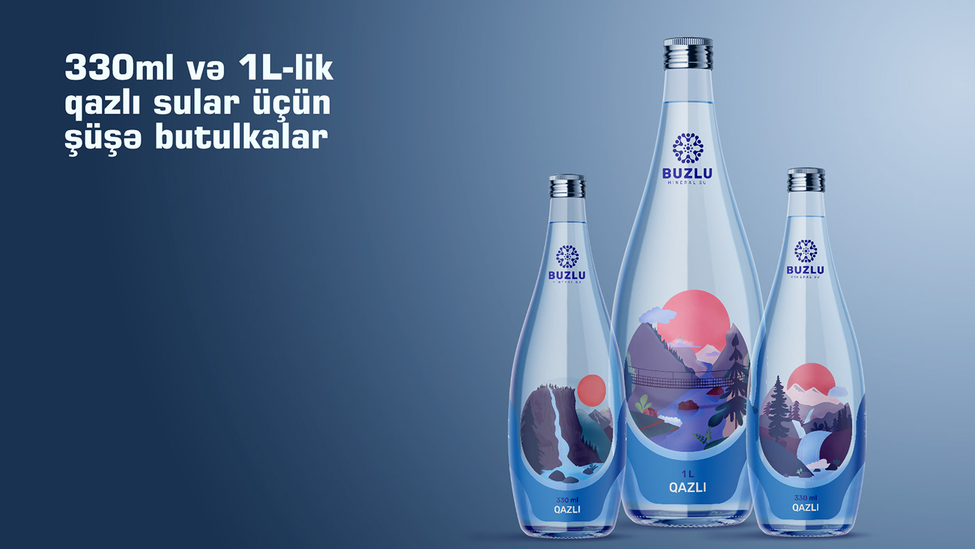bottle graphic design  Label label design mineral water Nature packing poster product design  water