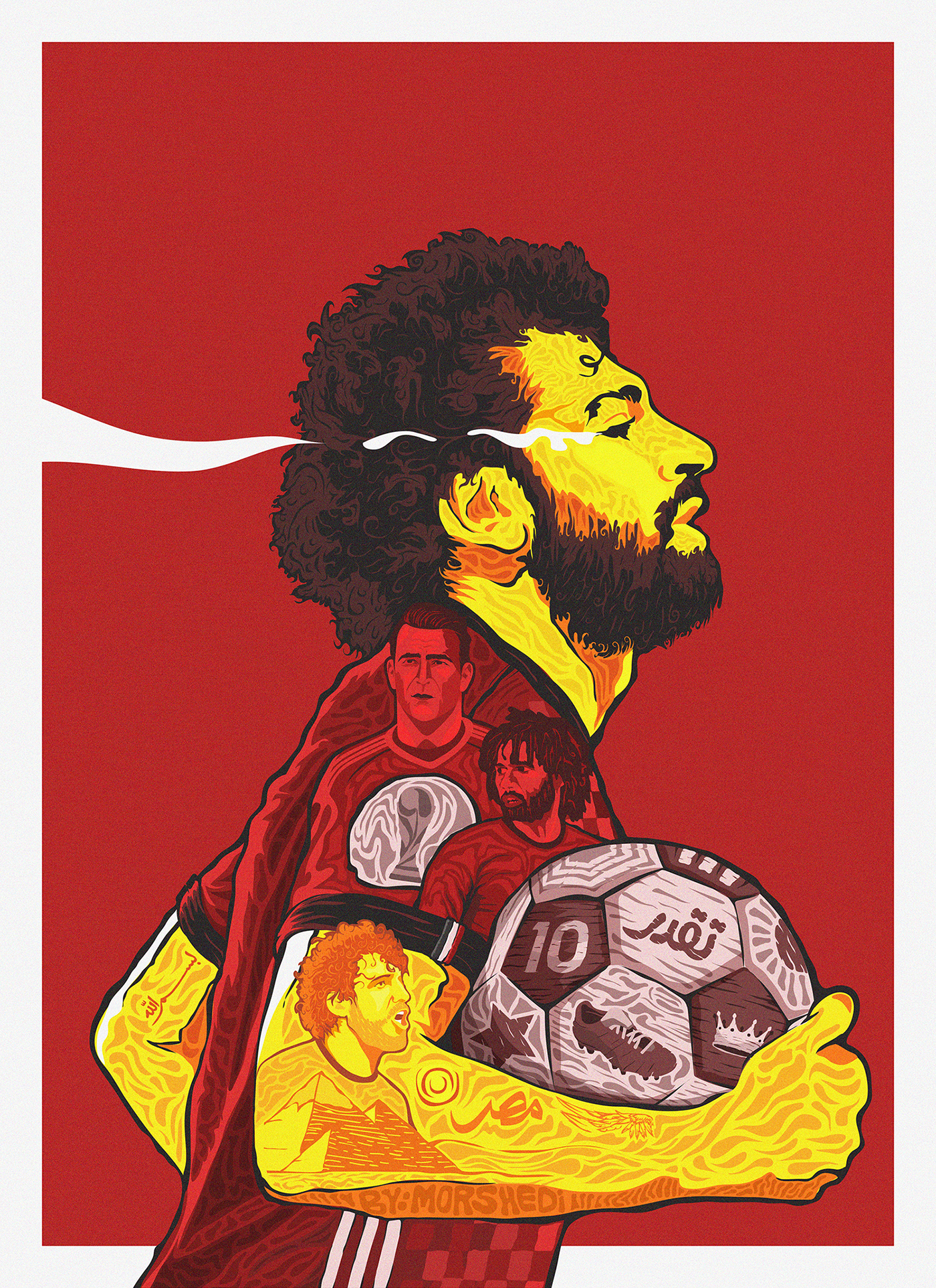 MO salah egypt dream cocacola ILLUSTRATION  amazing best world cup Russia