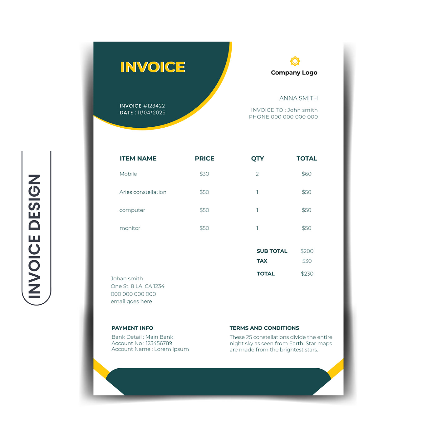 Simple Invoice design 