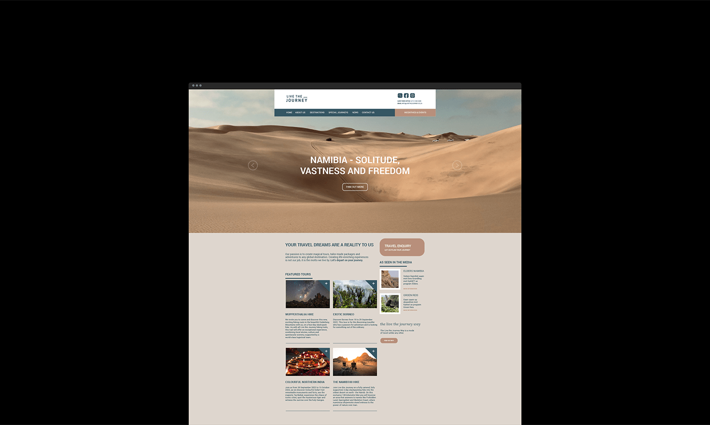 brand identity Experience rebranding Travel Website