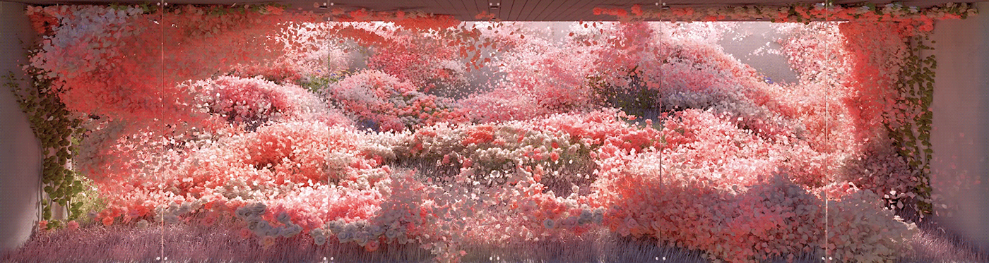 avatar bloom burst cinema4d emission flower garden particle Plant petal