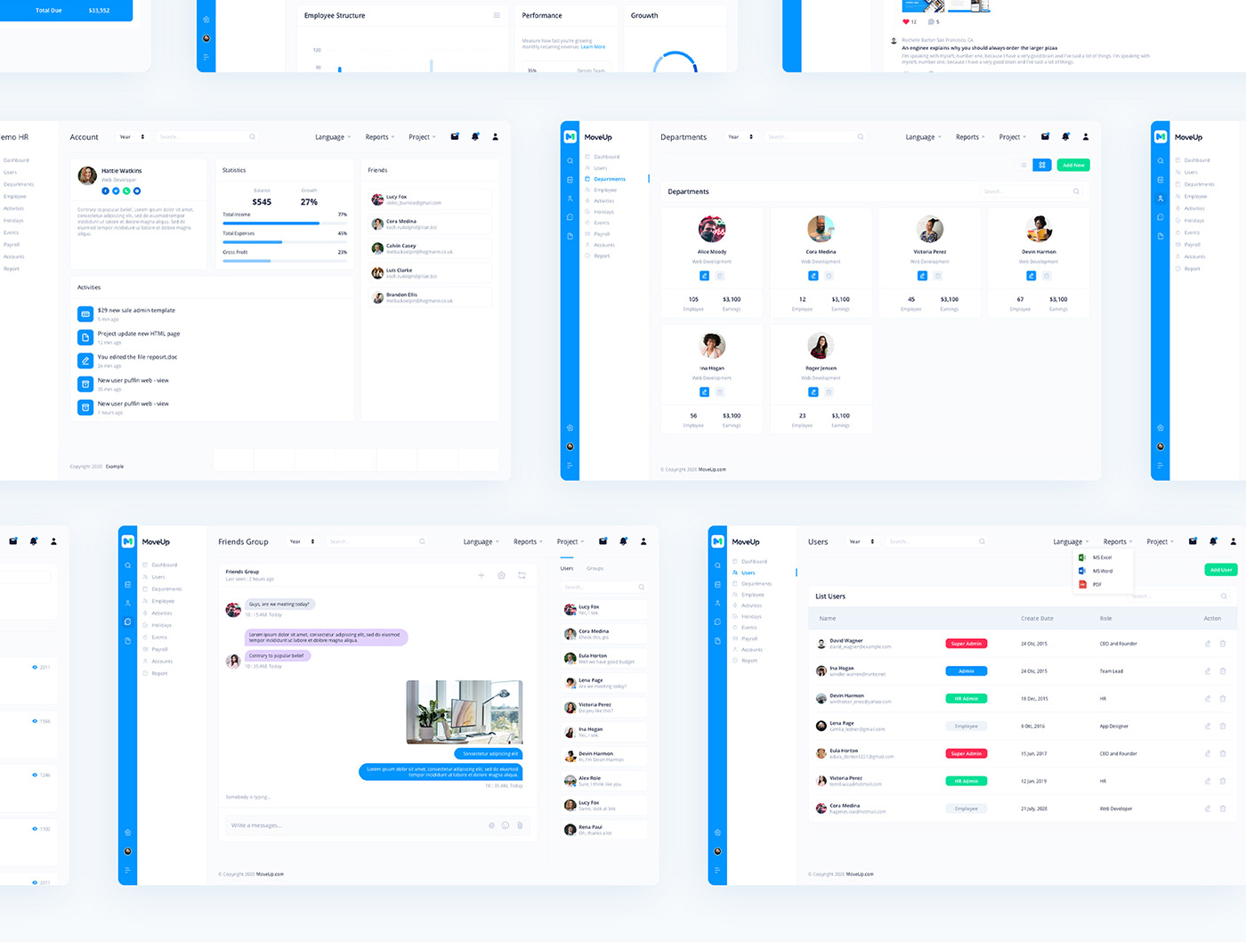 admin admin template bootstrap dashboard HRMS human material resource template UI