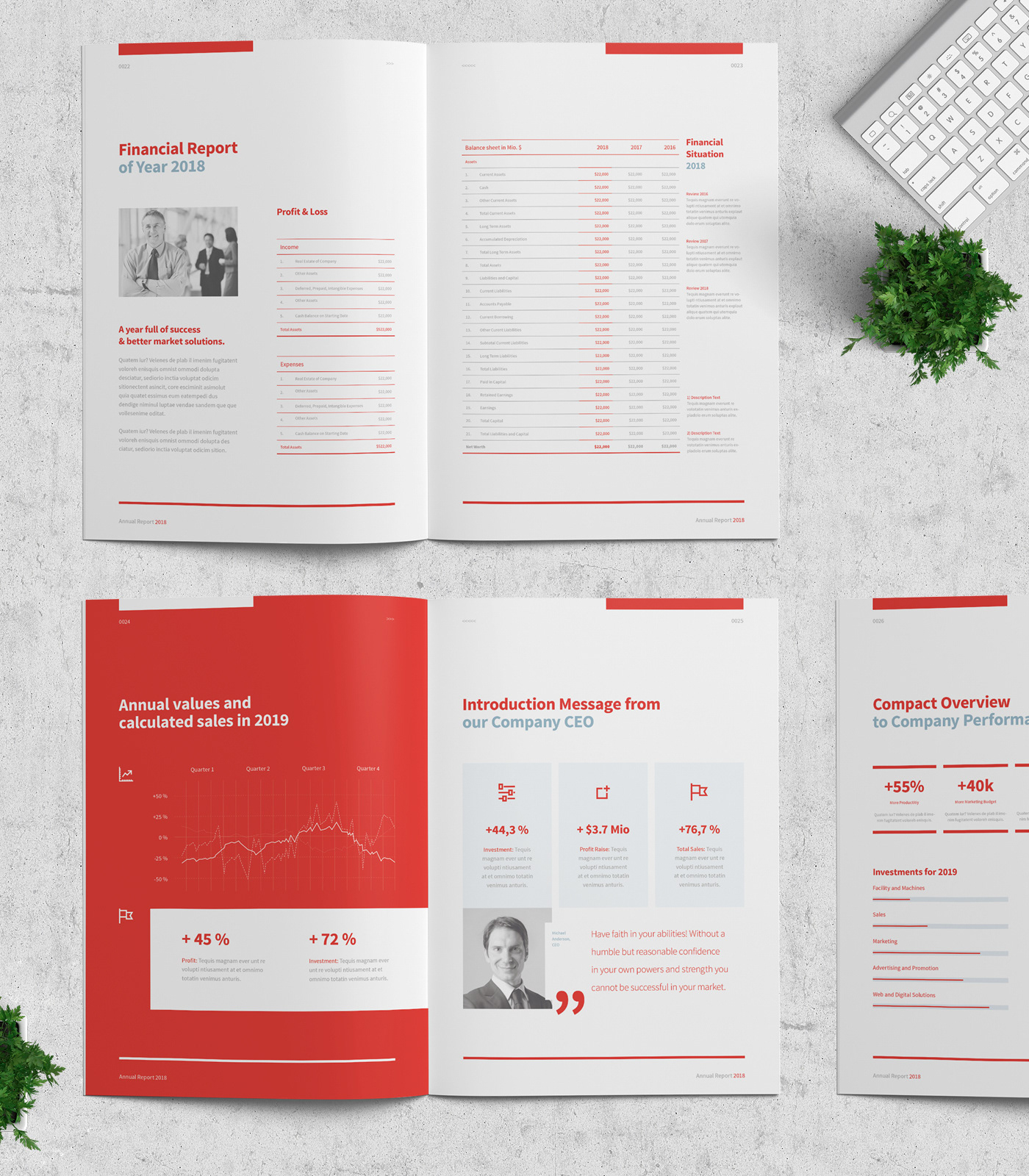 ANNUAL report brochure design corporate business best Proposal profile template