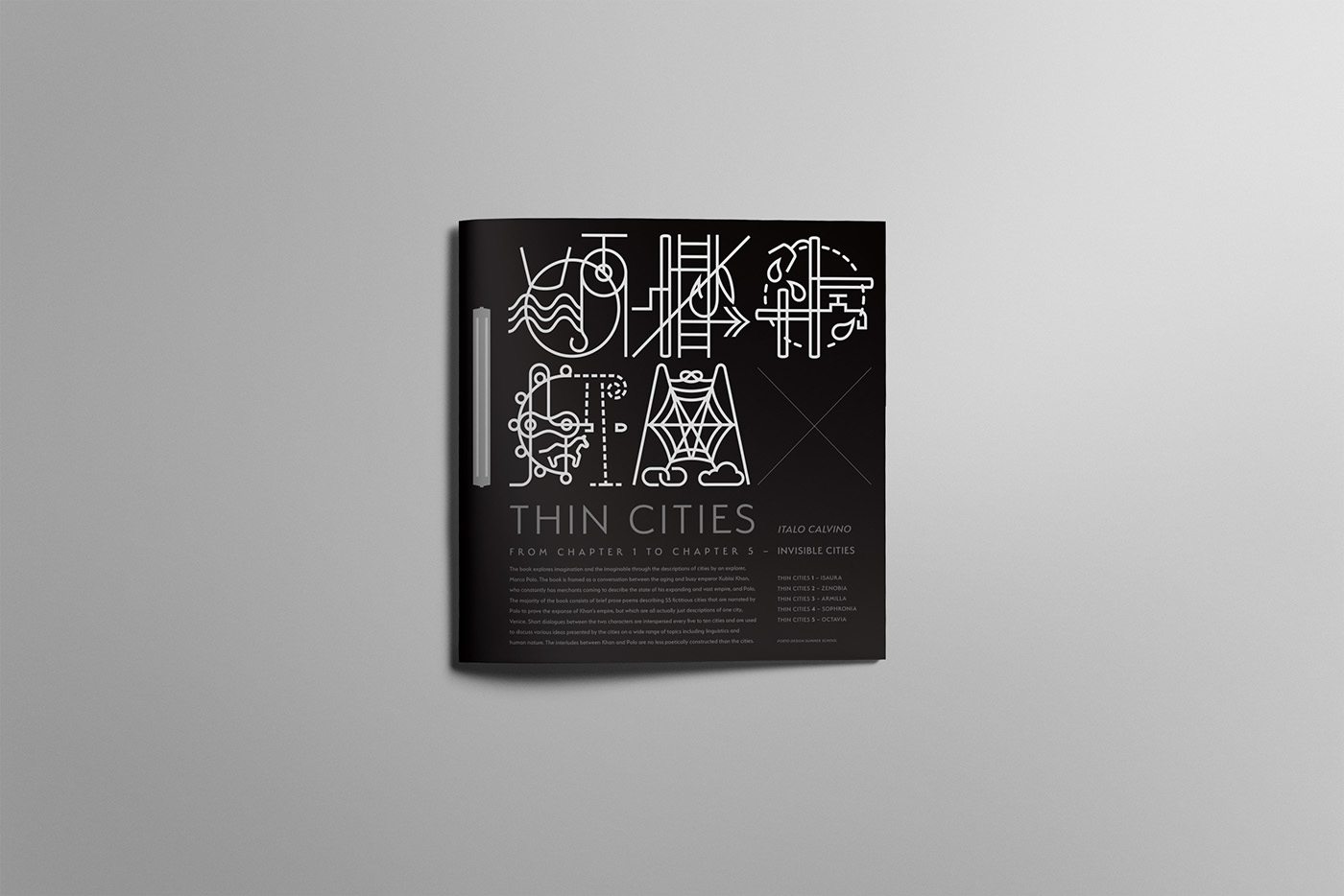 book design book cover editorial Invisible Cities italo calvino symbol maze