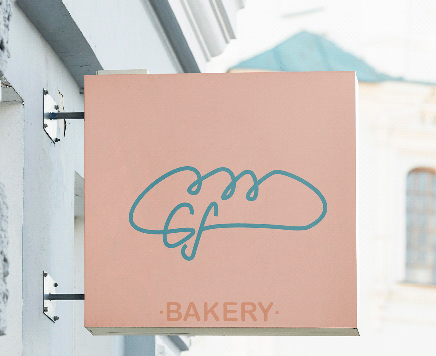 bakery branding  bread cafe Coffee croissant Food  identity Logo Design visual