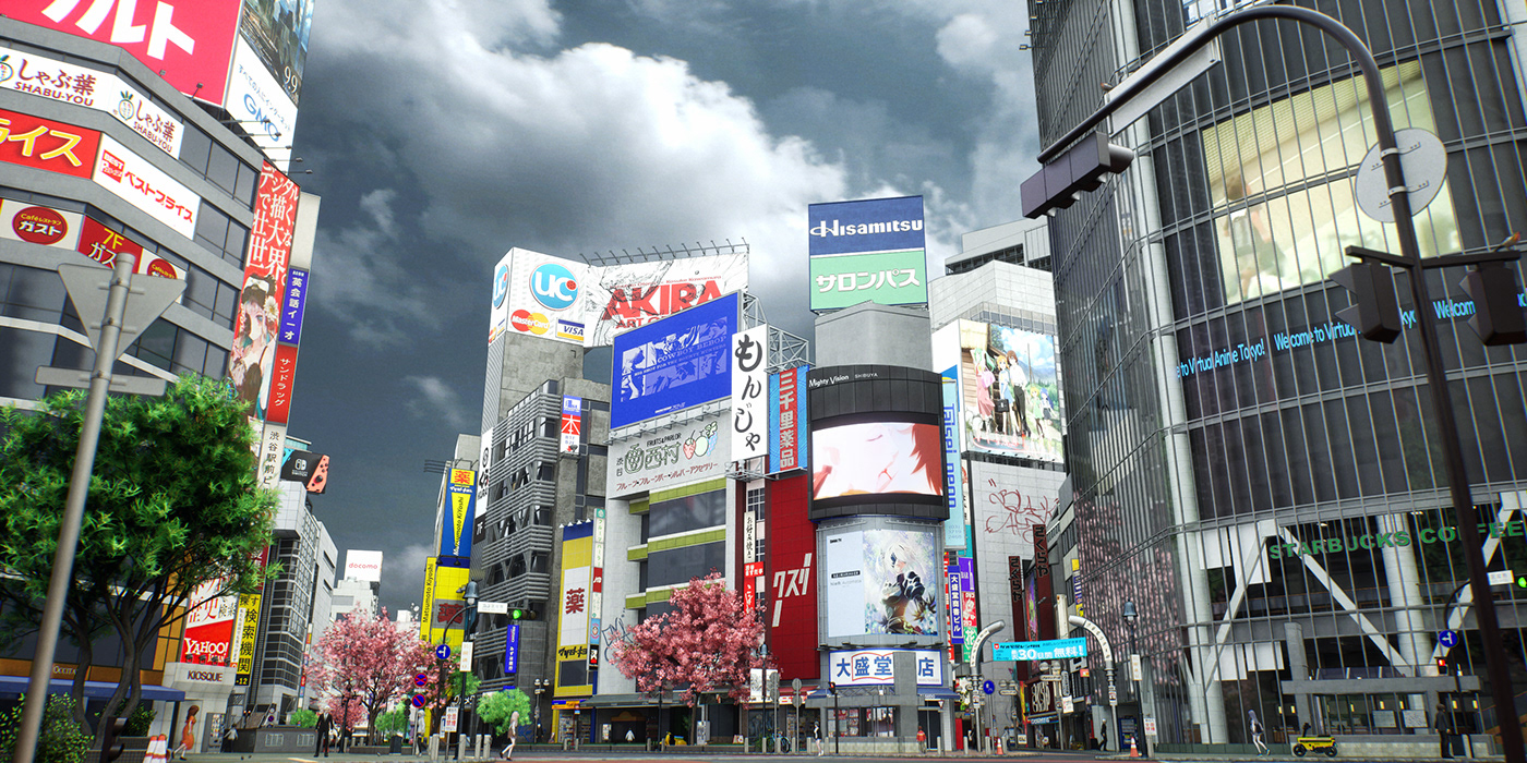3D CGI city game Game Art game design  japan UE5 Unreal Engine Unreal Engine 5