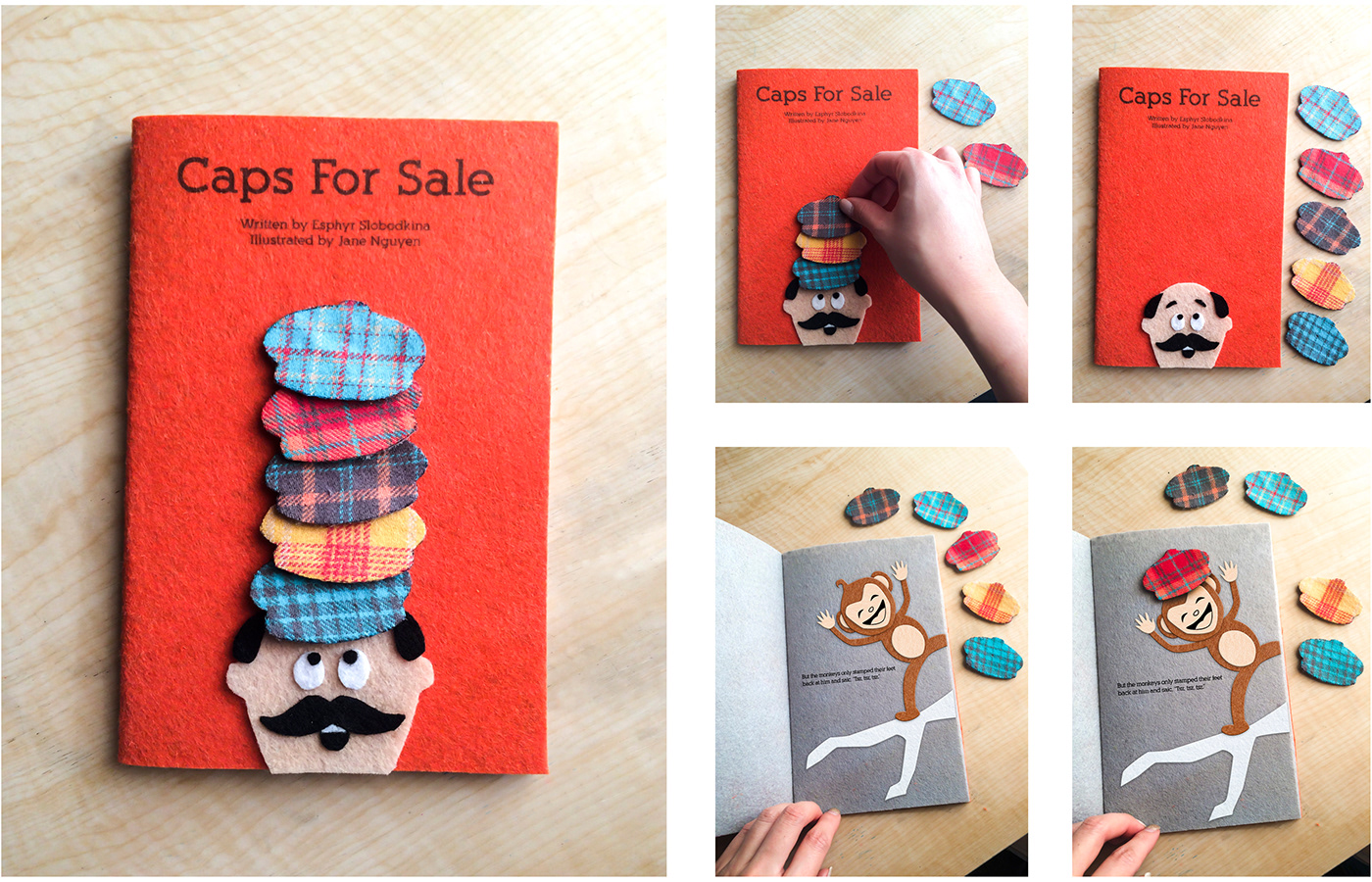 story book game Phone Application matching remake monkeys children interactive branding 